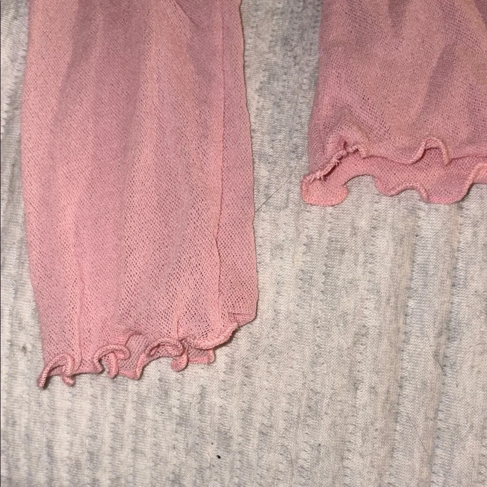 Sheer Fitted Long Sleeve Blouse - Picture 3 of 4